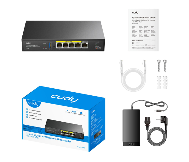 Cudy Kontroler AP C200P Router VPN PoE+ - 1504299 - zdjęcie 3